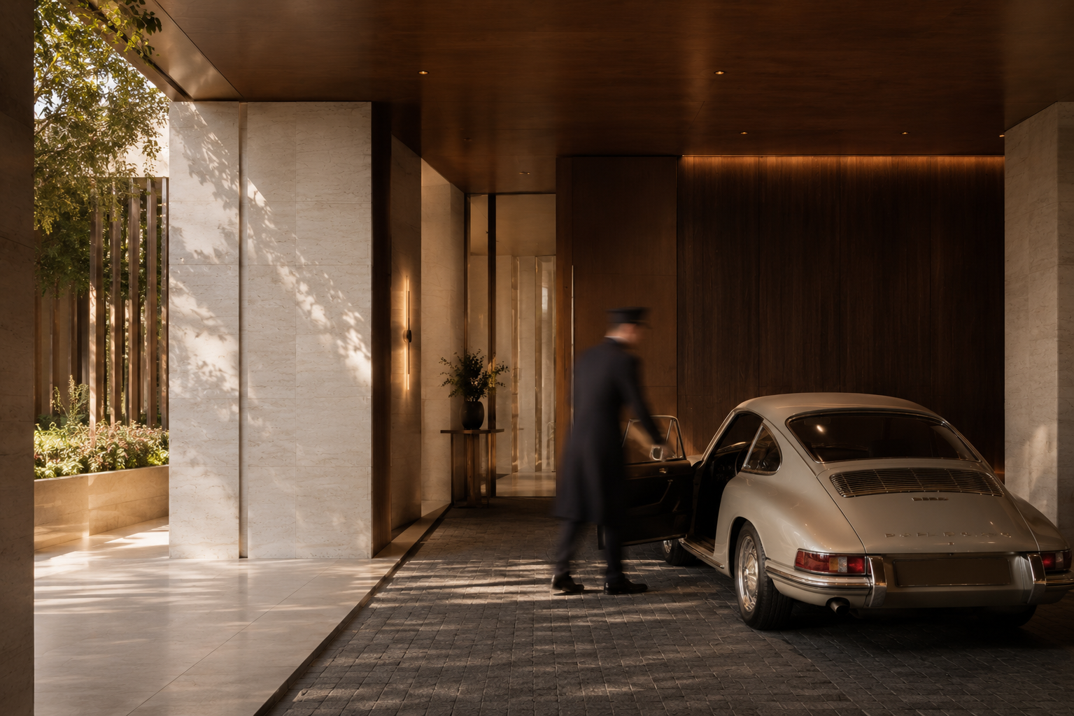 Savoy Concierge — valet service at a premium residential entrance